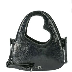 Paris Hilton Women's Heartbreaker Top Handle Bag w/ Crossbody Strap, Blk (NEW)